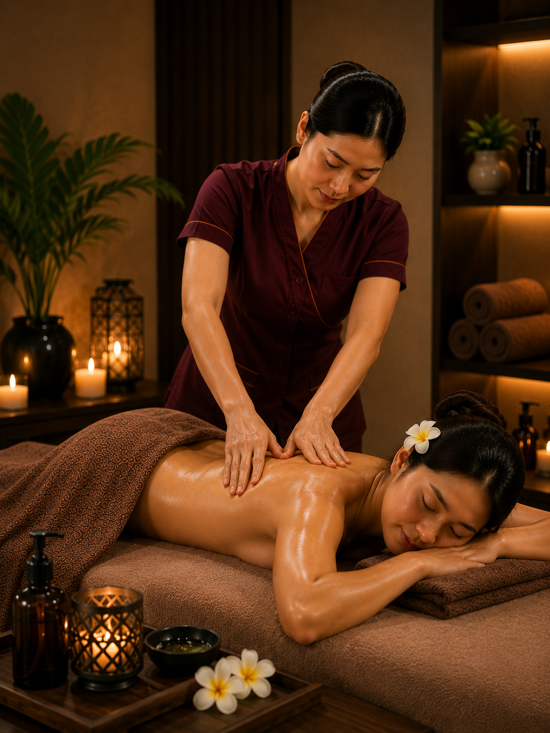 Premium massage visual for Deep Tissue Therapy at Rejoice International Spa